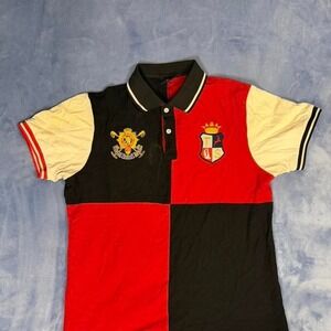 Tusuo red and black polo shirt men Size L